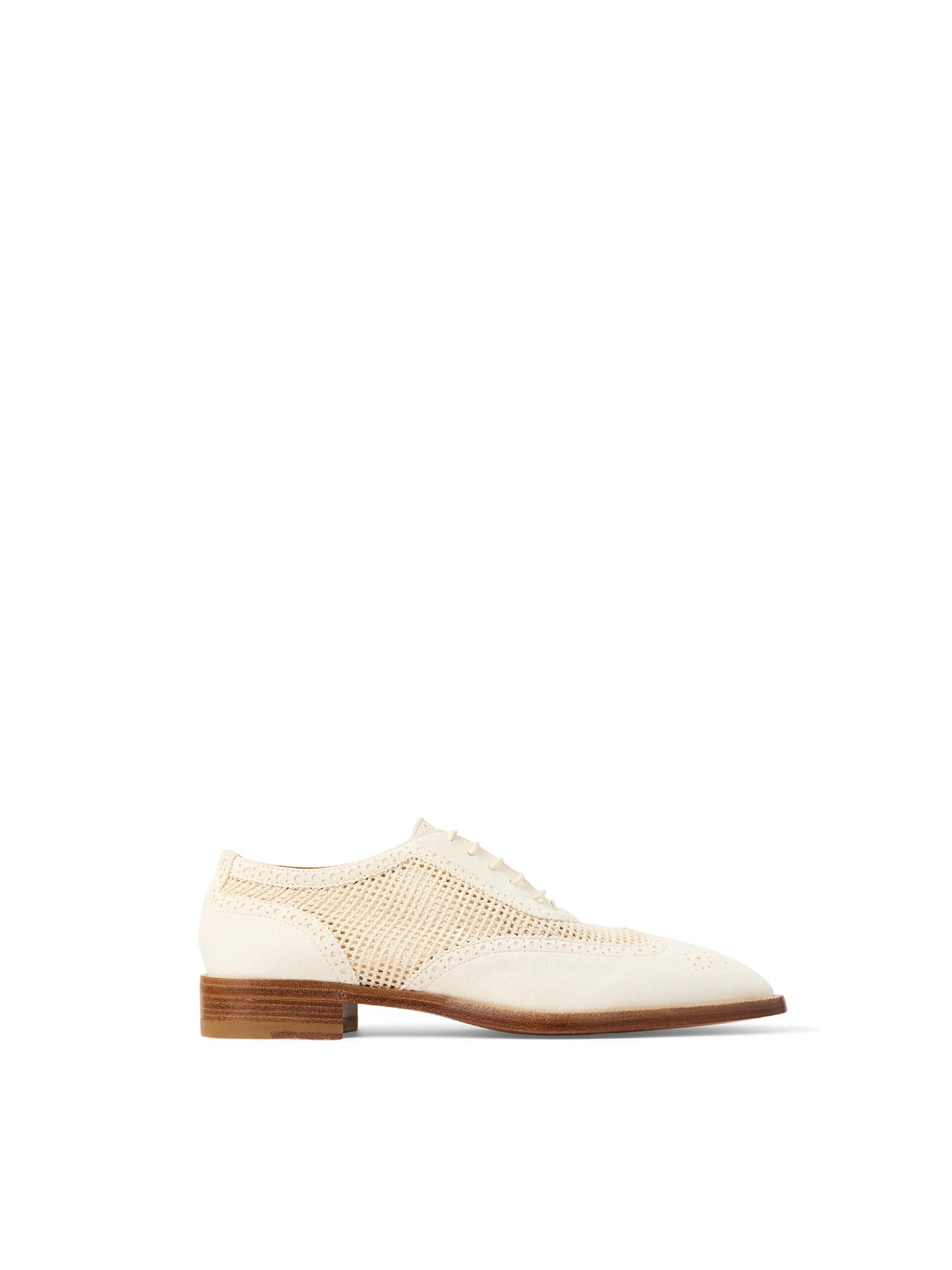 Oxford Layton piqué 20 in suede - Lux Cream