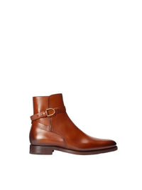 Welington tan leather boots - Camel