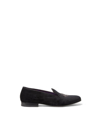 Alonzo bullion loafers in velvet - Polo Black