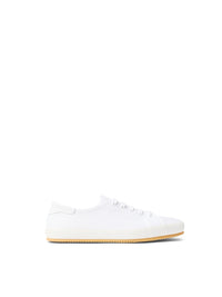 Baskets Bayston en toile de coton - Bianco