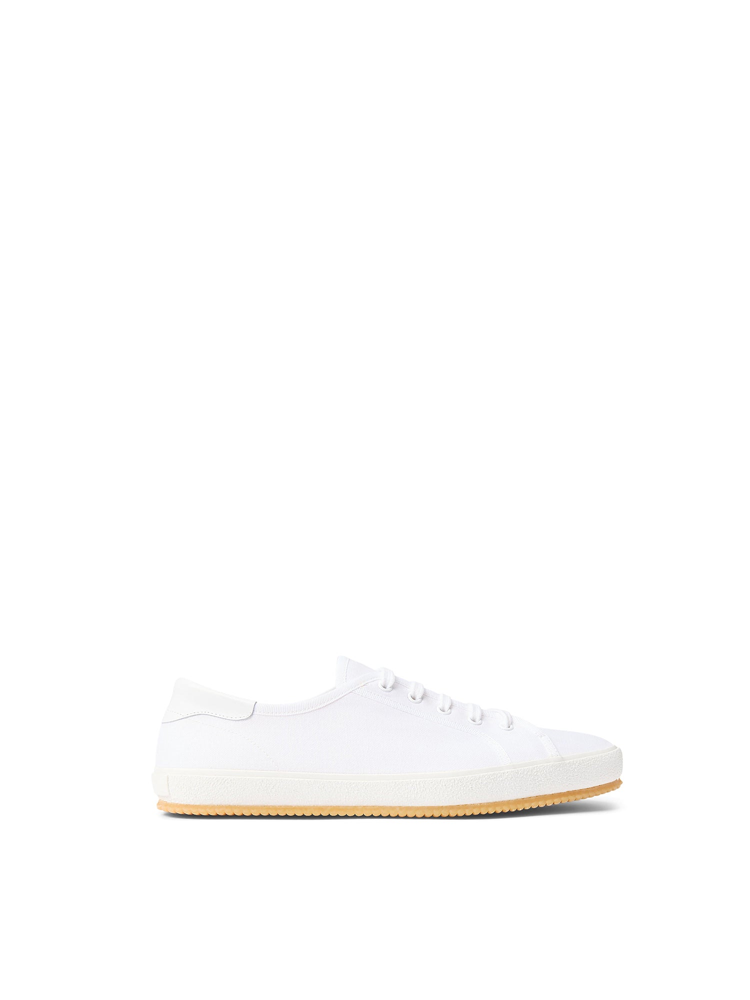 Baskets Bayston en toile de coton - Bianco