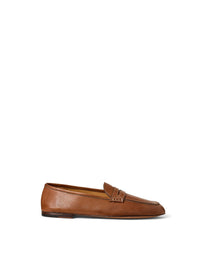 Leather Collins loafers - Tan