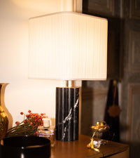 Lampe à poser Gioia en marbre - Noir