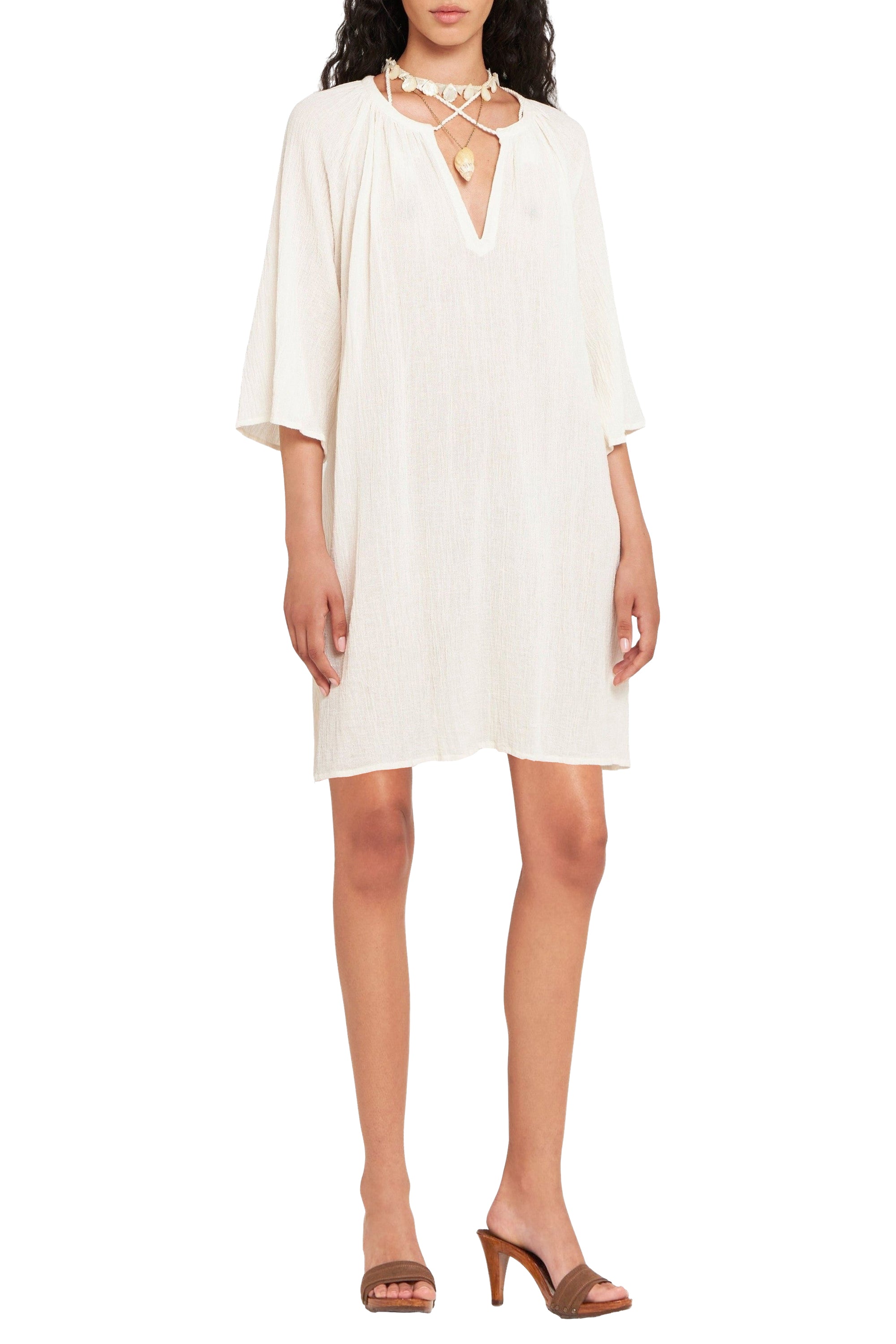 Robe courte Lilou - Cream