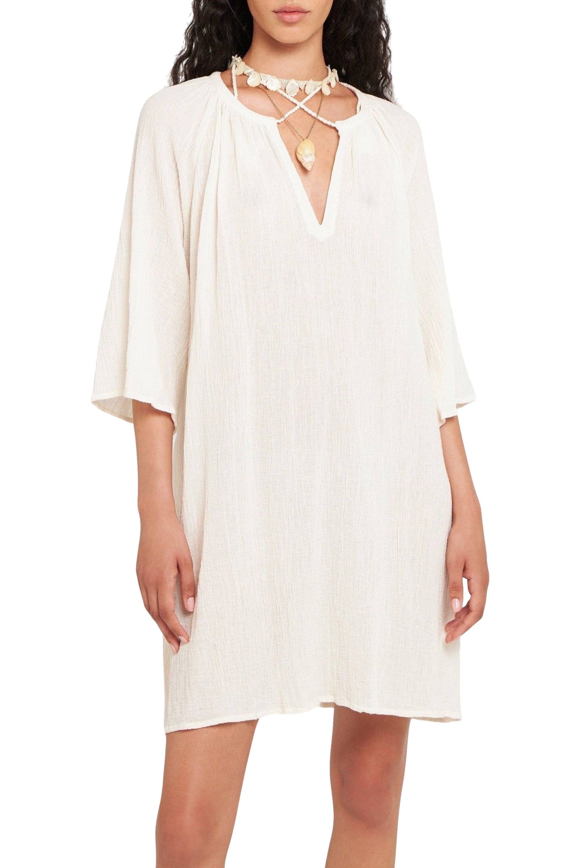 Robe courte Lilou - Cream