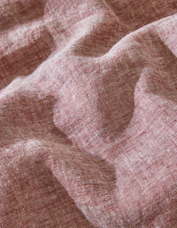 Drap housse en lin lavé - Sienne Chambray
