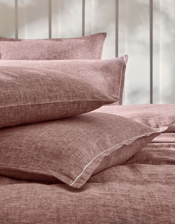 Duvet cover in washed linen - Sienne Chambray