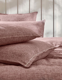 Drap housse en lin lavé - Sienne Chambray
