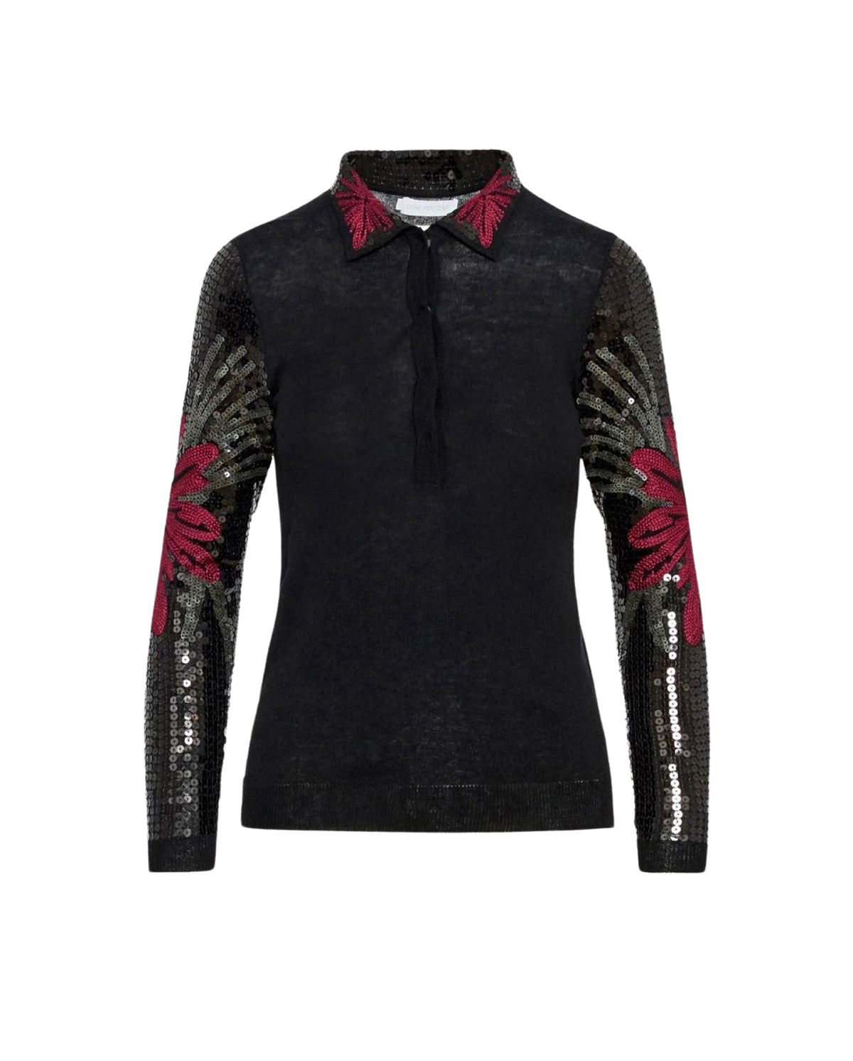 Pull Lisou à détails brodés - Black