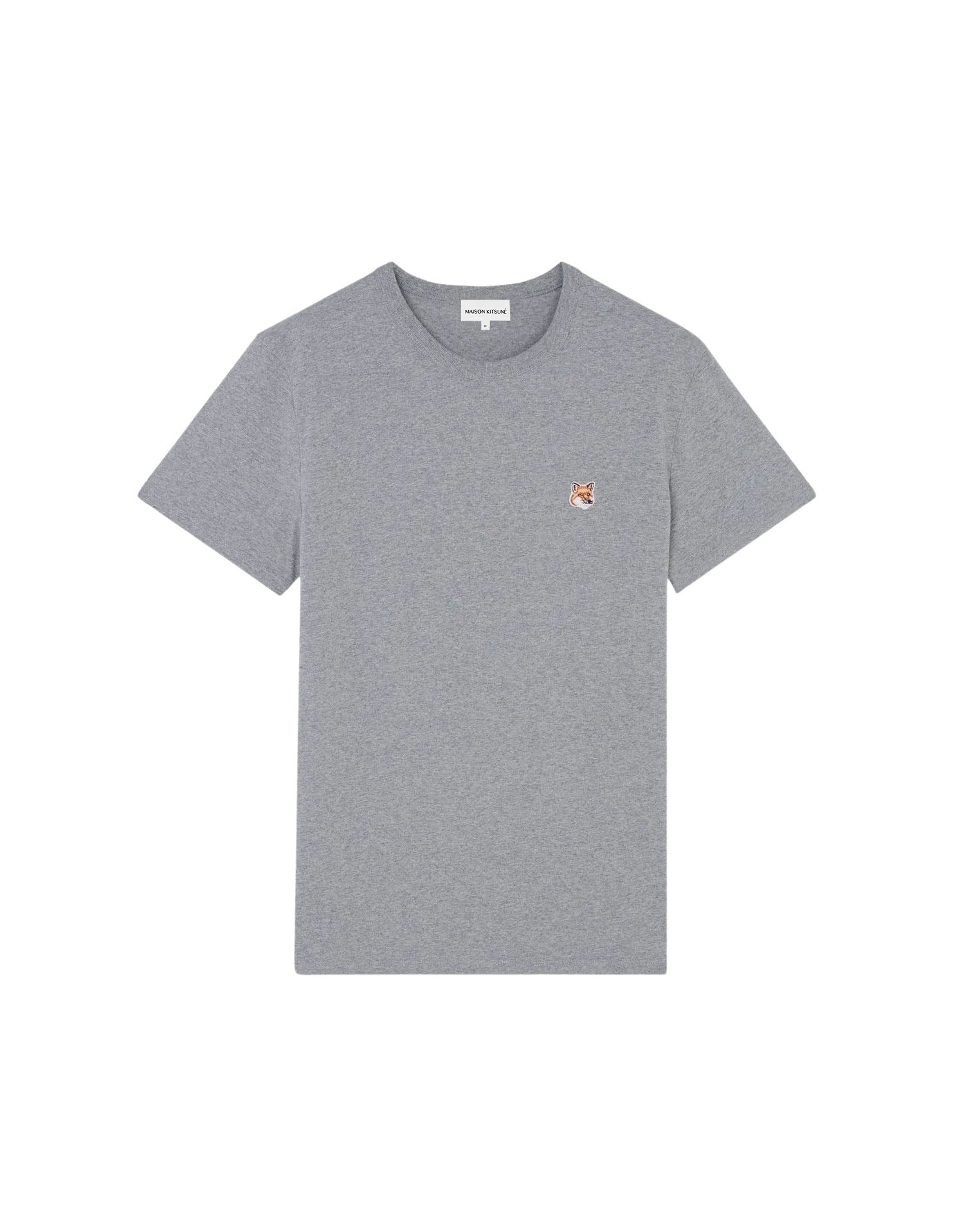 T-shirt with badge - Dark Grey Melange