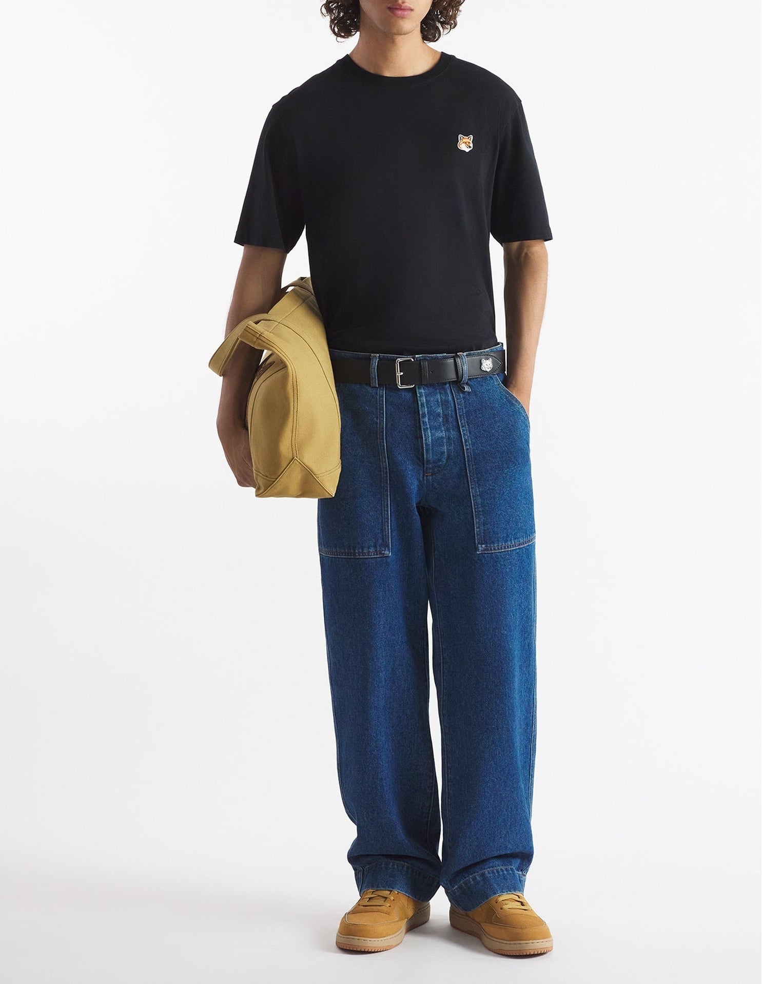 T-shirt with patch - Black