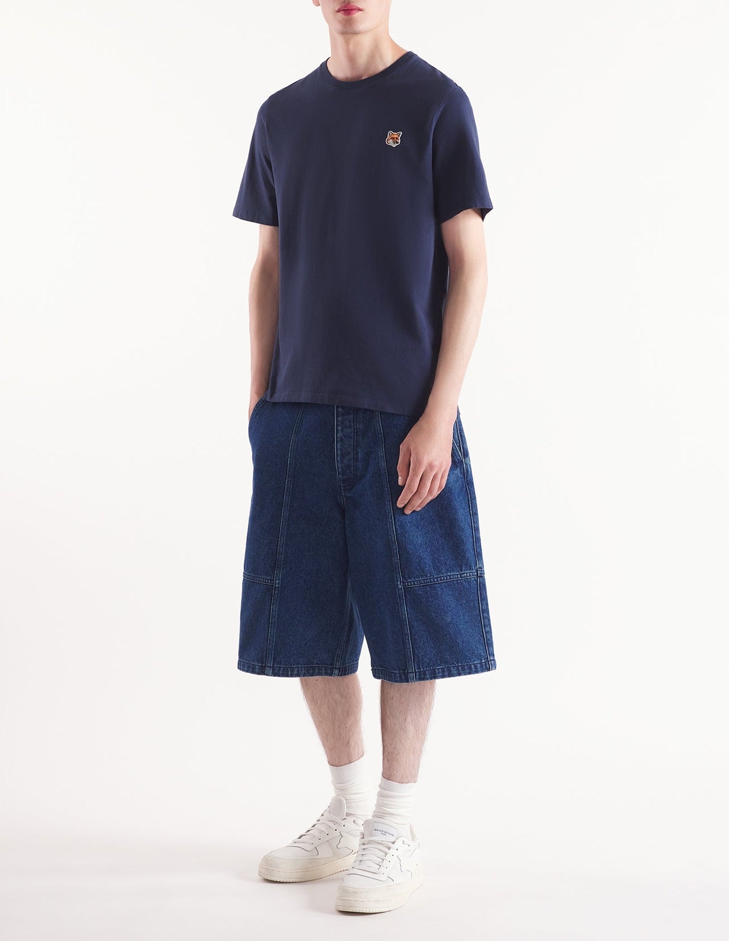 T-shirt with patch - Ink Blue