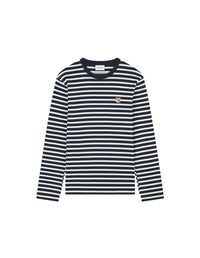 Fox Head long sleeve T-shirt - Navy Stripes
