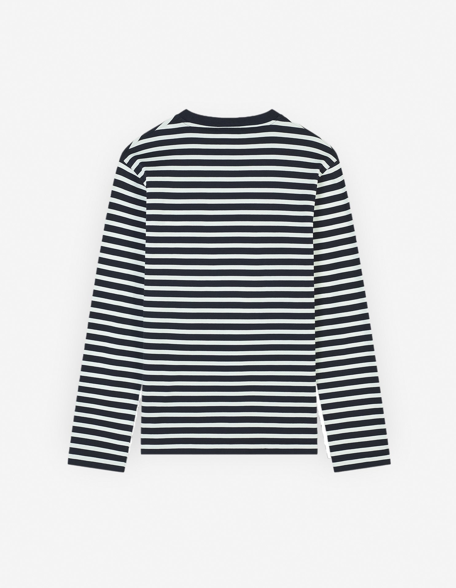 T-shirt Fox Head à manches longues - Navy Stripes