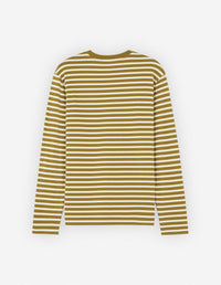 T-shirt Fox Head à manches longues - Khaki Green Stripes
