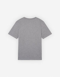 Oversized Bold Fox Head T-shirt with crest - Medium Grey Melange