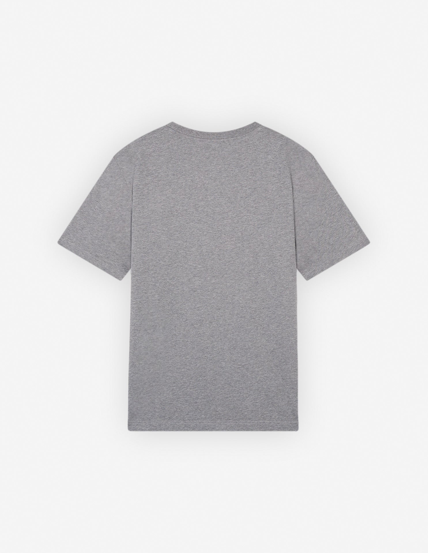 Oversized Bold Fox Head T-shirt with crest - Medium Grey Melange