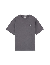 T-shirt oversize Bold Fox Head Fox avec écusson - Dark Grey Melange