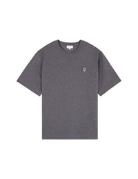 T-shirt oversize Bold Fox Head Fox avec écusson - Dark Grey Melange
