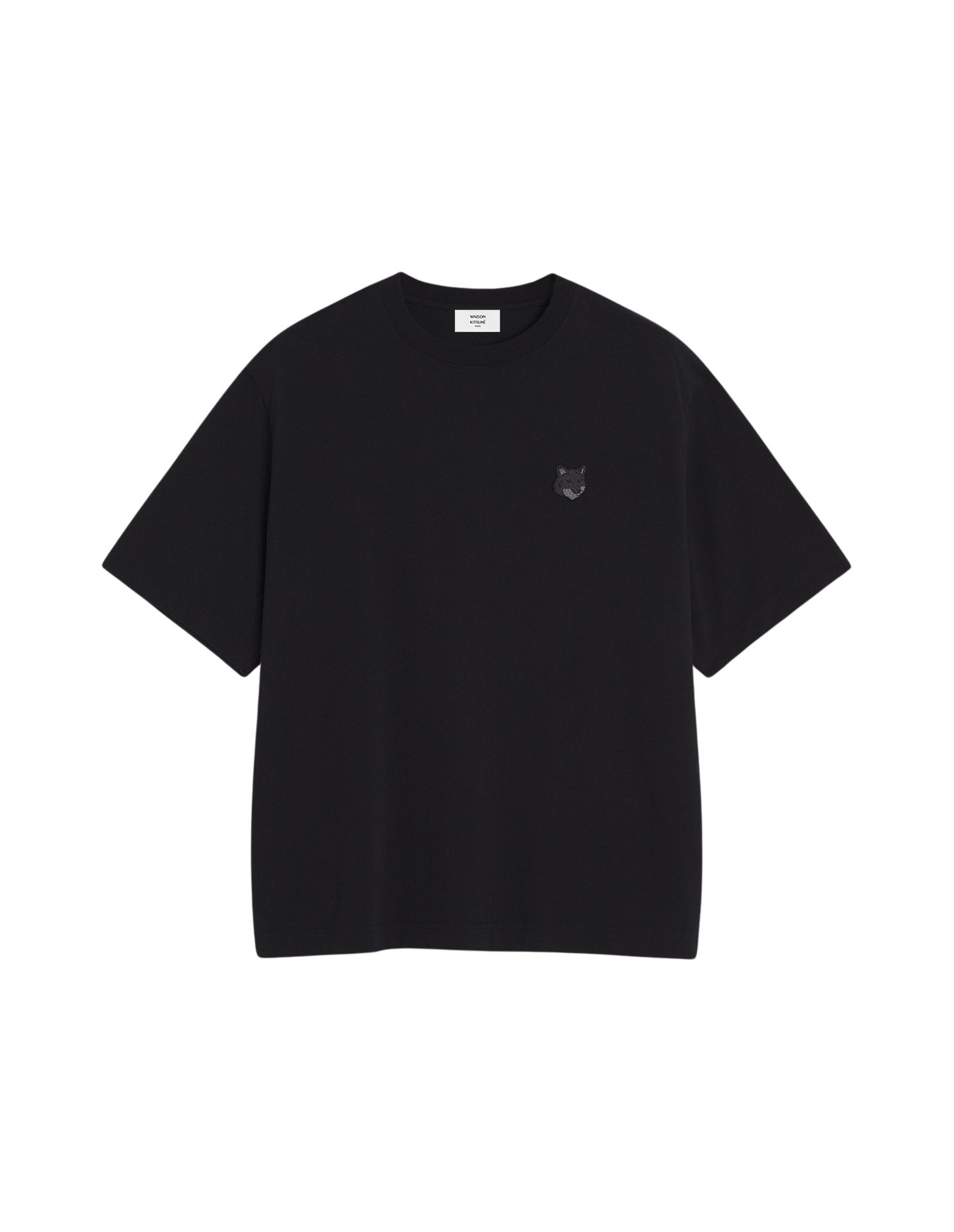T-shirt oversize Bold Fox Head Fox avec écusson - Black