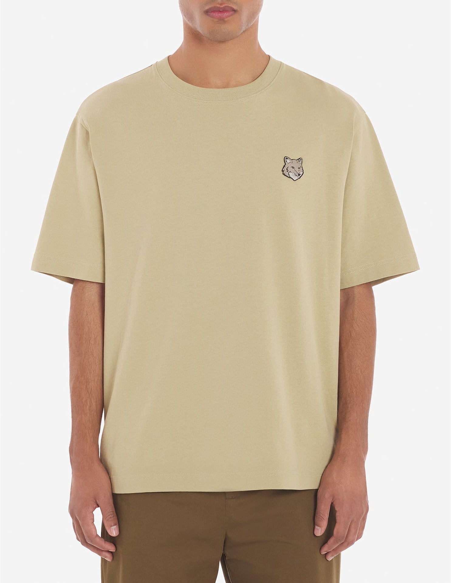 T-shirt oversize Bold Fox Head Fox avec écusson - Canvas