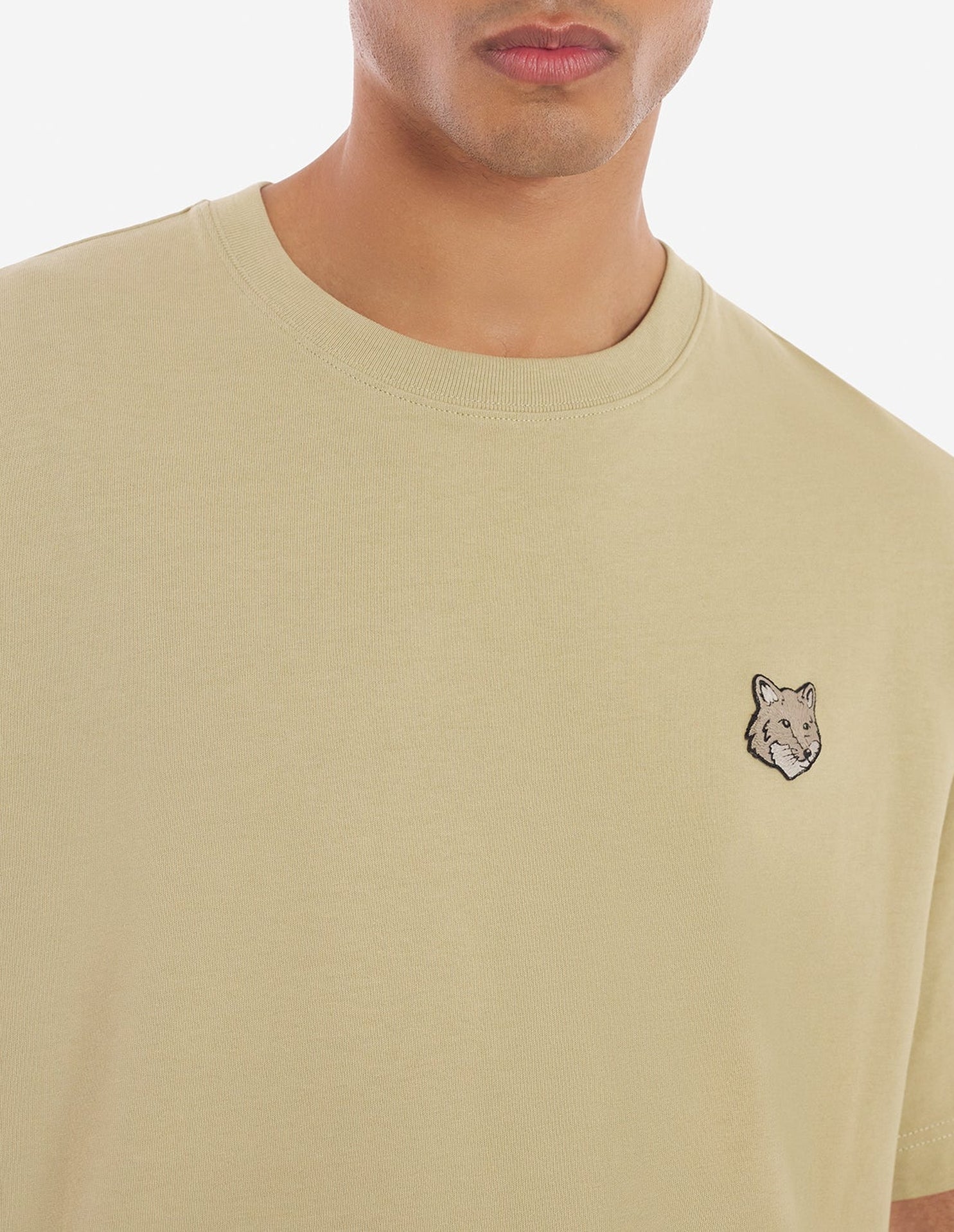 T-shirt oversize Bold Fox Head Fox avec écusson - Canvas