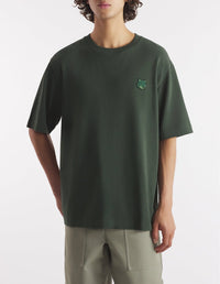 T-shirt oversize Bold Fox Head Fox avec écusson - Ranger Green