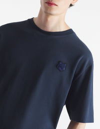 T-shirt oversize Bold Fox Head Fox avec écusson - Deep Navy