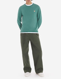 Fox Head long sleeve T-shirt - Teal Grey