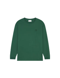 Bold Fox Head long-sleeved T-shirt with crest - Bottle Green