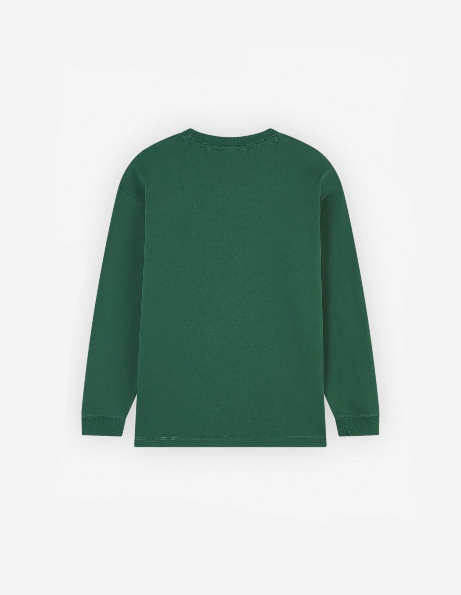 Bold Fox Head long-sleeved T-shirt with crest - Bottle Green