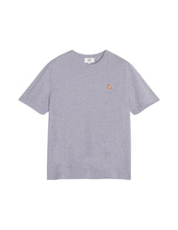 T-shirt with badge - Light Grey Melange