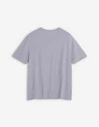 T-shirt with badge - Light Grey Melange