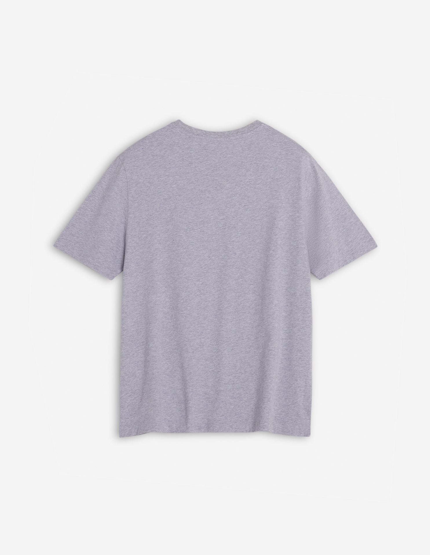 T-shirt with badge - Light Grey Melange