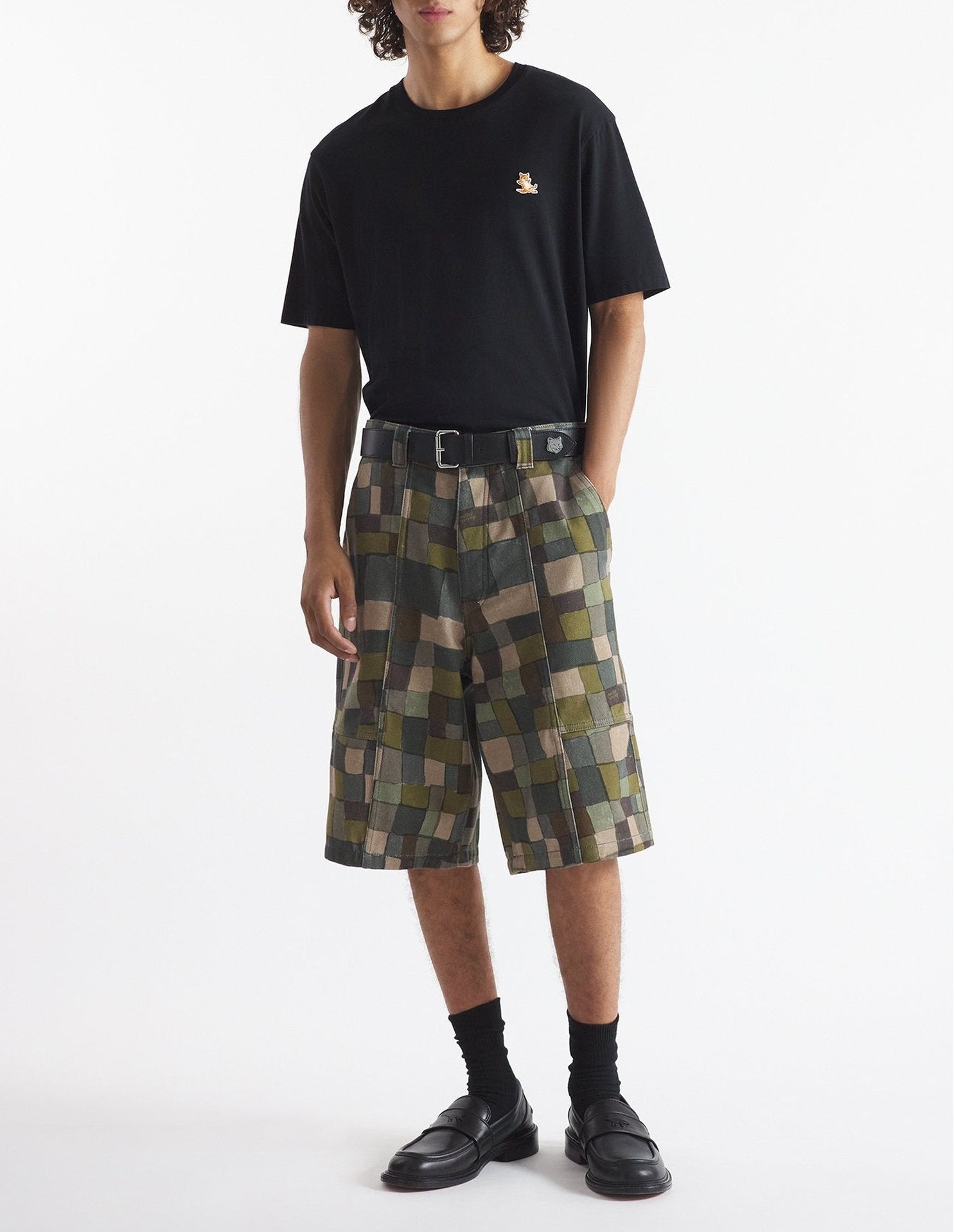 T-shirt with patch - Black