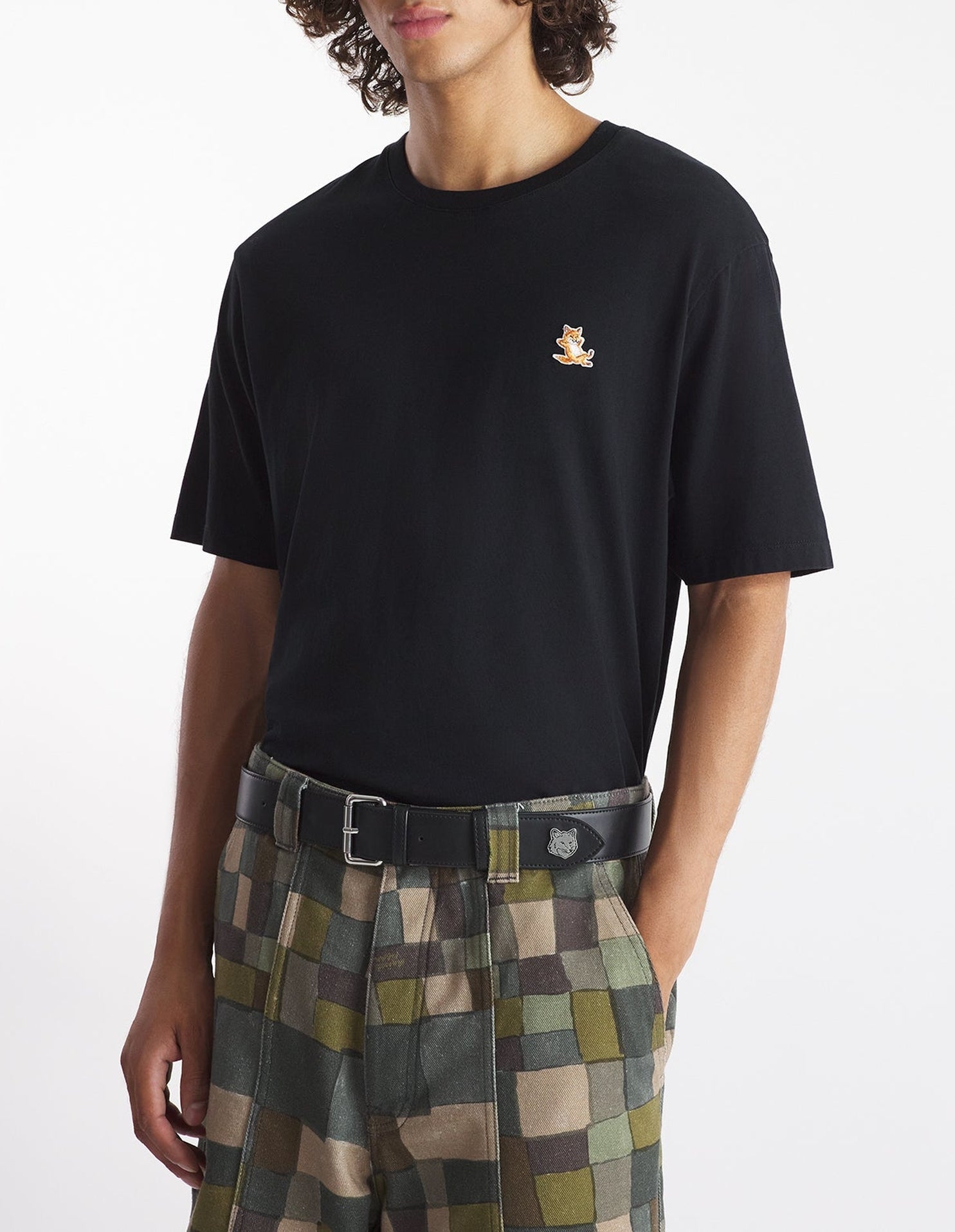 T-shirt with patch - Black