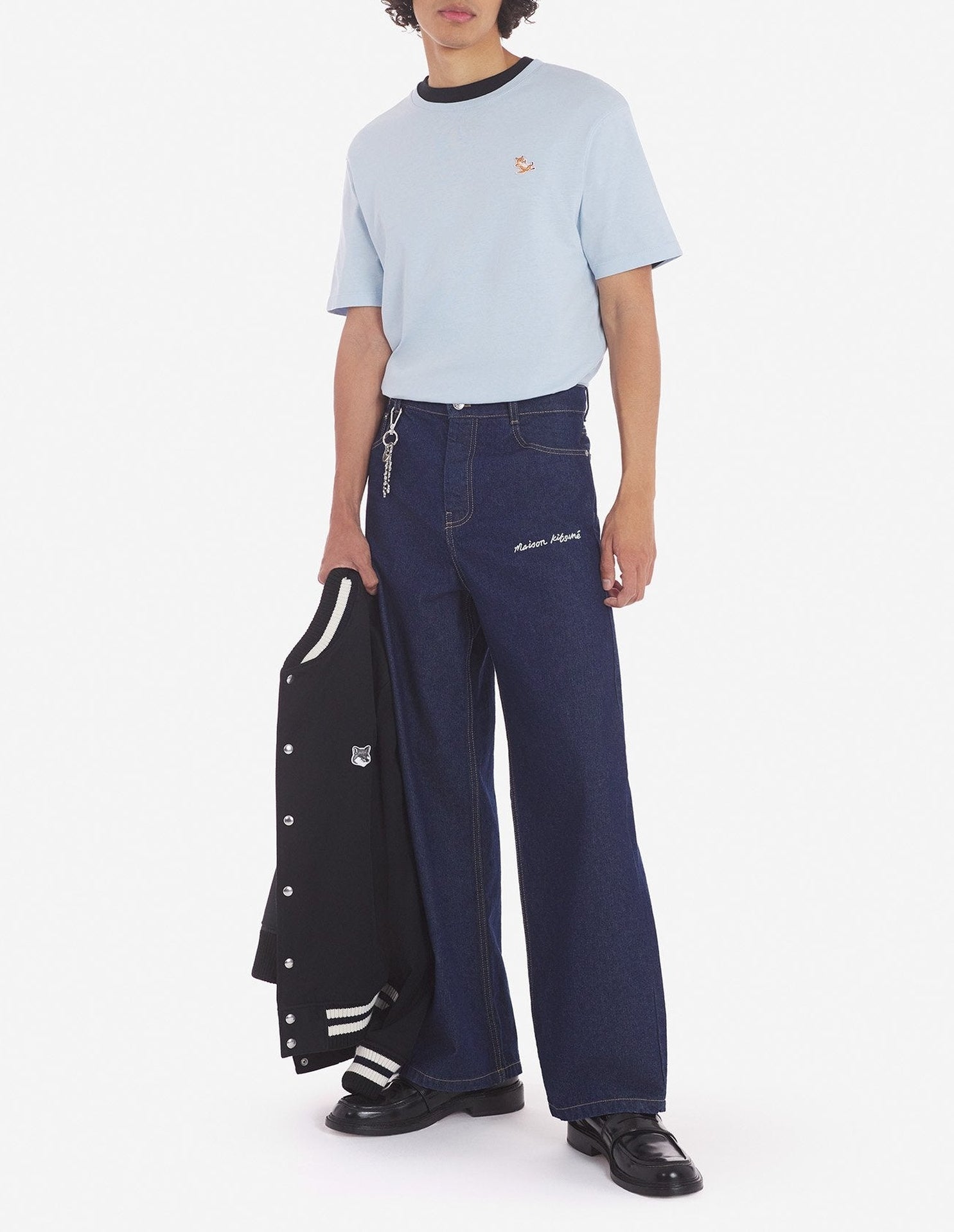 T-shirt with patch - Sky Blue