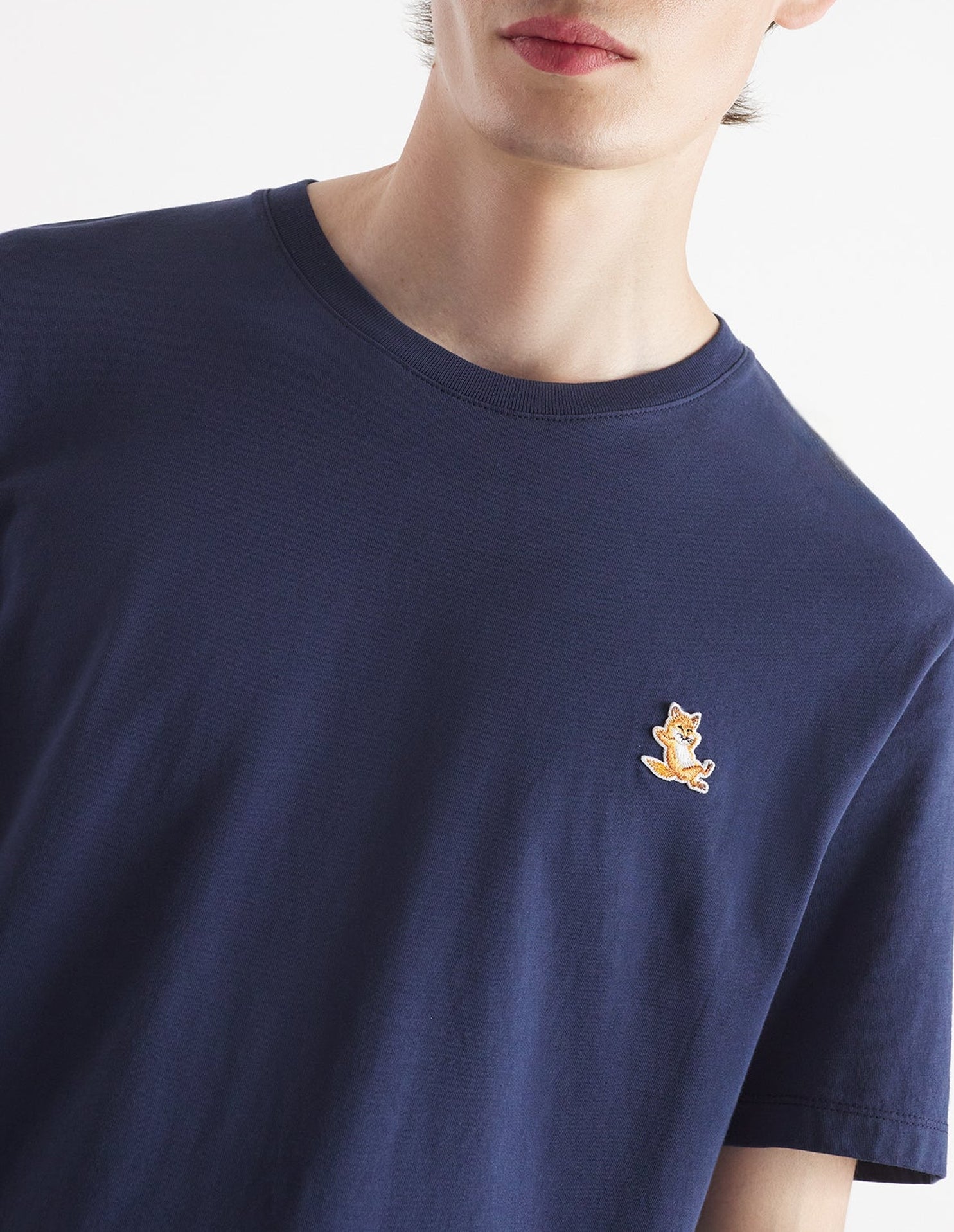 T-shirt with patch - Ink Blue