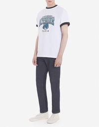 Printed round-neck T-shirt - White