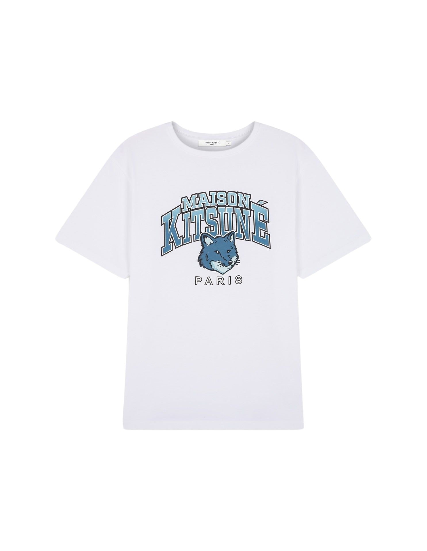 Printed round-neck T-shirt - White