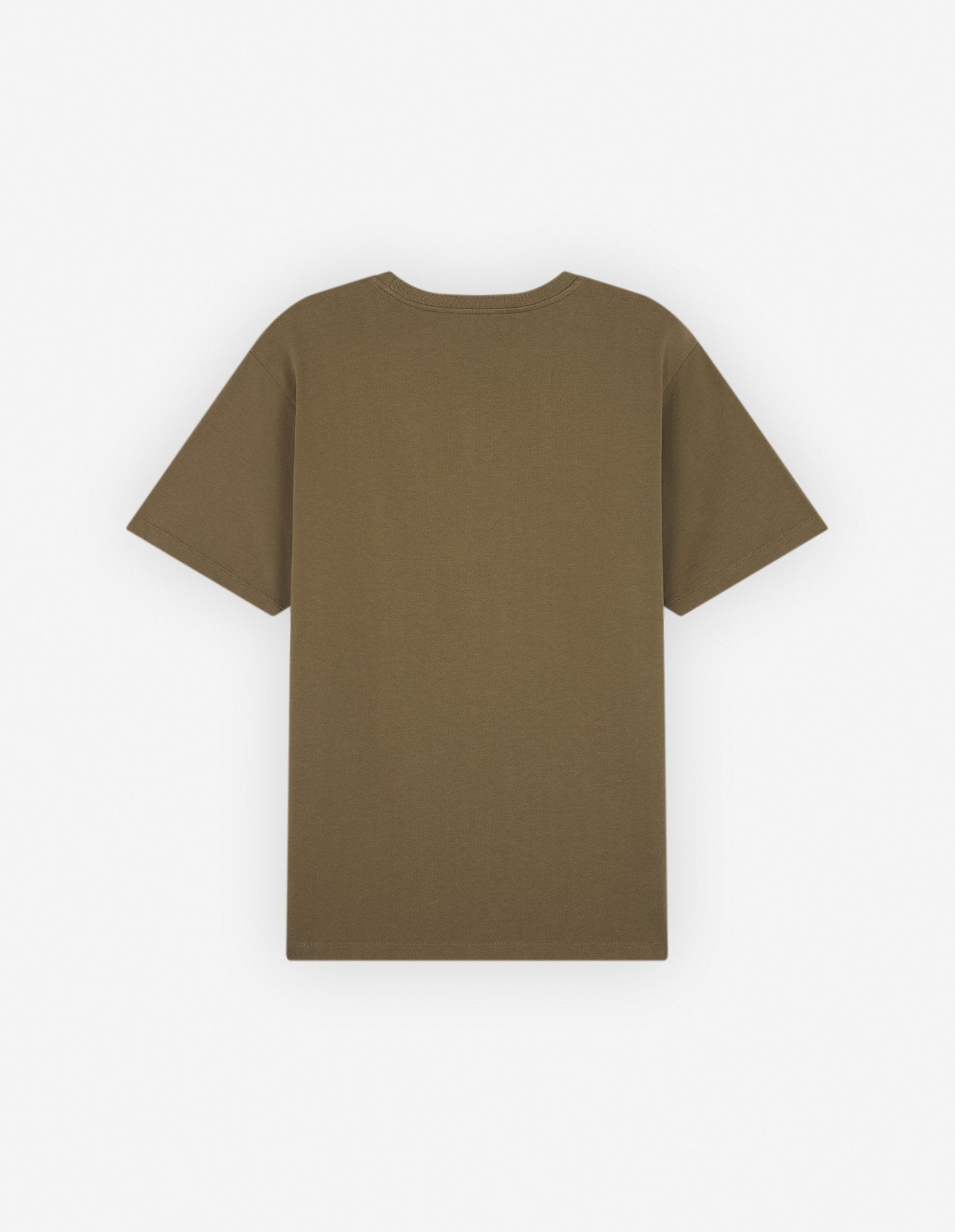 Printed round-neck T-shirt - Khaki