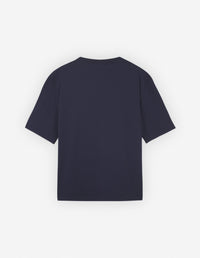 Round-neck T-shirt with floral print - Navy