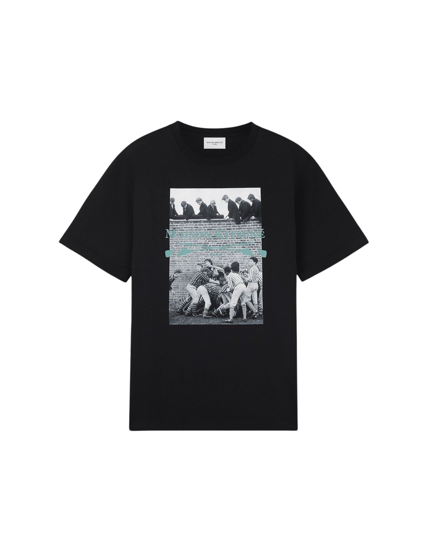 Front printed T-shirt - Black