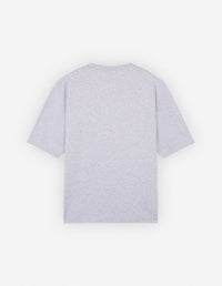 Printed front T-shirt - Light Grey Melange