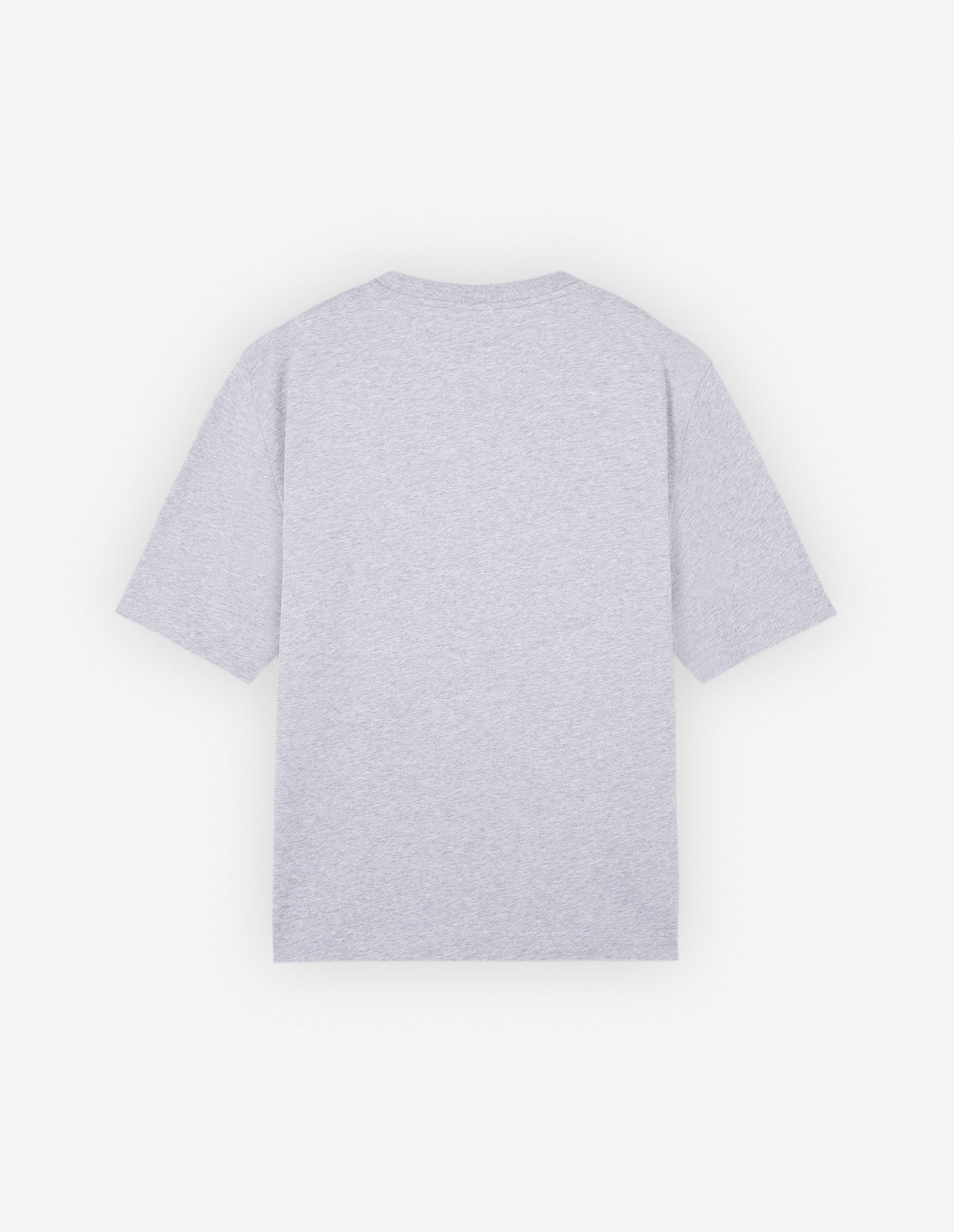 Printed front T-shirt - Light Grey Melange
