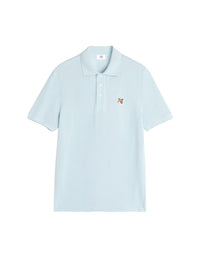 Polo shirt with embroidered Fox head crest - Cirrus Blue