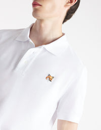Polo à manches courtes avec écusson - White