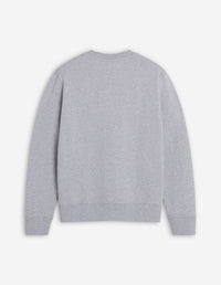 Sweatshirt à col rond avec écusson - Light Grey Melange