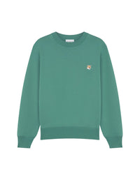 Sweatshirt à col rond avec écusson - Teal Grey