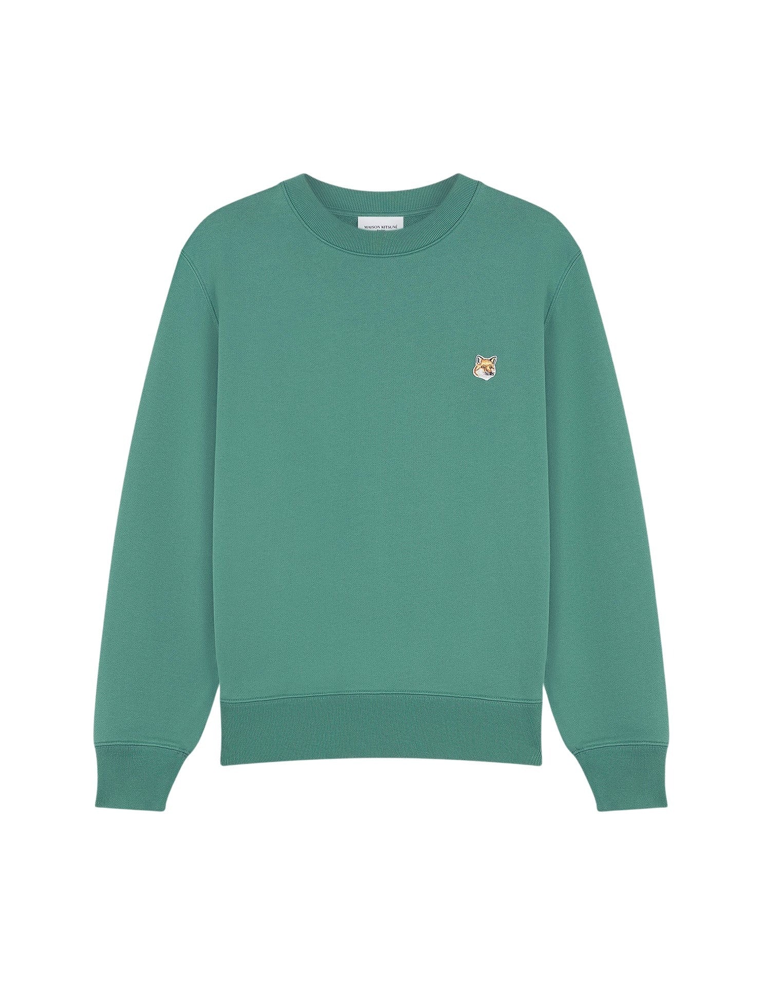 Sweatshirt à col rond avec écusson - Teal Grey